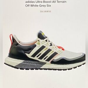 Adidas Ultra Boost All Terrain Off White/Gray Six/Shock Red/Size 11.5 New in box